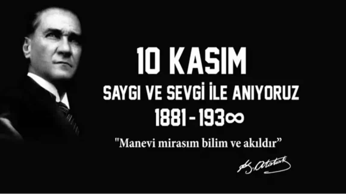 Okulumuzda 10 Kasım Atatürk'ü anma programı yapıldı